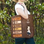 Personlig Bibel Gud Säger Jag Är Tecknad Karaktär Tote Bag med Namn Hopp och Tro Uppmuntrande Kristen Gåva för Kvinnor