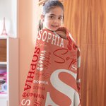 Personalisierte Multicolor weiche Decke mit Namen Home Decor Geburtstag Baby Dusche Geschenk für Jungen Mädchen Familie