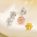 Personalisierte 3D Geburt Monat Blume Watch Band Charm mit Birthstone Sport Band Accessoire Muttertag Geburtstag Geschenk für Mama Mama Blumenliebhaber
