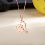 Personalized Dainty Badminton Table Tennis Pickleball Heart Name Necklace Woman Jewelry Birthday Gift for Sport Lovers