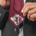 Cravatta personalizzata con foto e nome sulla scatola regalo elegante regalo ideale per anniversario matrimonio e compleanno per marito per papà