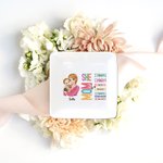 Personalized Cartoon Mom Holding Baby Bible Verse Ceramic Trinket Jewellery Dish with Name Home Decor Birthday Mother's Day Gift for Mom Women