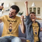 Personalisierte Cartoon Vater und Sohn Tochter 100% Baumwolle Baby Bodysuit Erwachsene Kind T-Shirt mit Namen Vatertag Geschenk für Kind Vater Neugeborenen