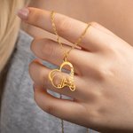 Personalized Dainty Badminton Table Tennis Pickleball Heart Name Necklace Woman Jewelry Birthday Gift for Sport Lovers