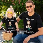 Personalisierte Cartoon Vater und Sohn Tochter 100% Baumwolle Baby Bodysuit Erwachsene Kind T-Shirt mit Namen Vatertag Geschenk für Kind Vater Neugeborenen