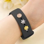 Personalisierte 3D Geburt Monat Blume Watch Band Charm mit Birthstone Sport Band Accessoire Muttertag Geburtstag Geschenk für Mama Mama Blumenliebhaber