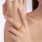 Personalized Initial Bar Ring with Name Dainty Jewellery Engagement Bridal Anniversary Birthday Gift for Women Girls