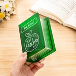 Livre personnalisé avec porte-stylo design Apple pour professeur