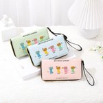 Personalizado Our Grandest Adventure Floral Botas de cuero de pulsera larga cartera con cremallera con 2-6 nombres Cumpleaños Día de la Madre de regalo para las mujeres