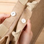 Personalisierte Retro Ölgemälde Geburtsstein Geburtsblume Jute Tragetasche mit Namen Brautjungfer Muttertag Geburtstag Geschenk für Damen