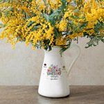Personalisierte Mutter Großmutters Garten Geburt Blume Keramikvase mit Namen Home Decor Muttertag Geburtstag Geschenk für Mama Oma
