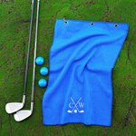 Personoitu monogrammi golfpyyhe nopeasti kuivuva mikrokuitu kirjainkirjailu ja karabiinikiinnike lahja golfharrastajille