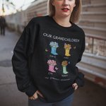 Sudadera personalizada Our Gardest Adventure Floral Boots para adulto con título y 1-6 nombres Día de la Madre Cumpleaños Regalo para mamá Abuela