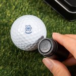 Personalized Birth Flower Initial Name Golf Ball Stamp with Metal Storage Box Mother's Day Birthday Gift for Women Golfers Golf Lovers