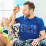 Personalisierte Multicolor 1-20 Namen Soft Crewneck T-shirt Sweatshirt mit Titel Vatertag Geburtstag Geschenk für Papa Opa