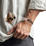 Personligt mikroskuret fotoprojektionsarmband med justerbar kedja Smyckessmycke Jubileum Födelsedagspresent till familj och vänner