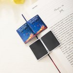 Marque-page magnétique personnalisé en forme de livre préféré avec couverture de livre Photo Fournitures de papeterie scolaire Cadeau de vacances pour les amoureux des livres Les rats de bibliothèque
