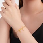 Personalizzato cavallo Silhouette nome braccialetto Dainty gioielli equitazione regalo di compleanno per l'amante del cavallo