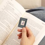 Marque-page magnétique personnalisé en forme de livre préféré avec couverture de livre Photo Fournitures de papeterie scolaire Cadeau de vacances pour les amoureux des livres Les rats de bibliothèque