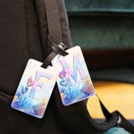 Personalisierte Fantasy Meerjungfrau Prinzessin Unterwasserwelt Gepäckanhänger mit Namen Reisezubehör Geburtstag Geschenk für Mädchen Frauen