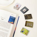 Marque-page magnétique personnalisé en forme de livre préféré avec couverture de livre Photo Fournitures de papeterie scolaire Cadeau de vacances pour les amoureux des livres Les rats de bibliothèque