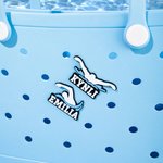 Personalized 3D Printed Swimming Bowling Bag Charm Button with Name Accessory for Bogg Game Team Birthday Gift for Sports Lovers