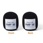 Personalized Microphone Foam Cover with Photo Logo Set of 2 Birthday Gift for Creators Hosts