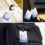 Personalisierte Fantasy Meerjungfrau Prinzessin Unterwasserwelt Gepäckanhänger mit Namen Reisezubehör Geburtstag Geschenk für Mädchen Frauen