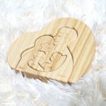 Gepersonaliseerde Warme Knuffel Familie Houten Hart Puzzel met 2-5 Namen Bureau Decoratie Moederdag Verjaardag Jubileum Cadeau voor Familie Koppel