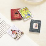 Marque-page magnétique personnalisé en forme de livre préféré avec couverture de livre Photo Fournitures de papeterie scolaire Cadeau de vacances pour les amoureux des livres Les rats de bibliothèque