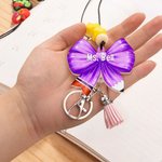 Personalisierte Bleistift Bogen Perlen Lanyard Schlüsselanhänger mit Namen zurück zu Schule Anerkennung Geschenk für Pädagogen Lehrer