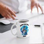Personlig Doing Dad Shit Humoristisk Hodeskalle 11 oz 15 oz Hvit keramisk kaffekrus med navn farsdag bursdagsgave til pappa familie