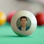 Personalizzato foto doppia faccia palla da biliardo con testo Divertente regalo di compleanno per la festa del papà per gli uomini amanti del biliardo