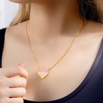 Personalised Melted Ice Cream Waffle Pendant Necklace with Name and Number Sports Jewellery Game Birthday Gift for Baseball Softball Lovers Athletes