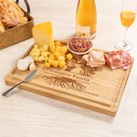 Personalisierte Familie Leben Baum 2-20 Namen FSC Bambus Charcuterie Schneidebrett mit Saft Rille Muttertag Housewarming Geschenk für Familie