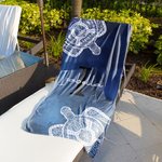 Henkilökohtainen Mandala Turtle Turtle Tie-Dye Quick Dry Ylisuuri mikrokuituliina nimellä Rantapyyhe Kesä Essential Beach Party Syntymäpäivälahja perheelle Ystäville