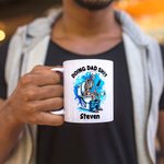 Personlig Doing Dad Shit Humoristisk Hodeskalle 11 oz 15 oz Hvit keramisk kaffekrus med navn farsdag bursdagsgave til pappa familie