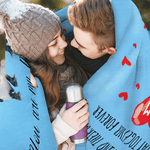 Personalisierte Sie sind mein Pinguin Herz Ballon weich werfen Decke mit Initialen Home Decor Geburtstag Valentinstag Jahrestag Geschenk für Paar