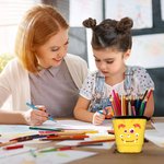 Personalisiertes Fantasie Einhorn Dino Monster 2-in-1 Federmäppchen mit Namen Teleskopisches Standmäppchen Schulanfang Geburtstag Geschenk für Kinder