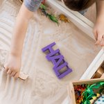 Personalized Multi-color Name 3D Printed Sand Mold 1-7 Letters Beach Vacation Essentials Play Birthday Gift for Family Kids