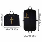 Gepersonaliseerd kruis geloof ontwerp Oxford waterdicht opknoping kleding tas met handvat en naam verjaardag kerstcadeau voor Pastor Geestelijke christelijke