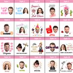 Personalized Waterproof Temporary Face Photo Tattoo Stickers with Name Set of 6 Bachelorette Party Birthday Wedding Favors Gift for Women Men