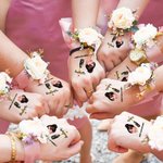 Personalized Waterproof Temporary Face Photo Tattoo Stickers with Name Set of 6 Bachelorette Party Birthday Wedding Favors Gift for Women Men