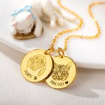 Collar personalizado con foto de mascota grabada y nombre regalo de cumpleaños para dueños amantes de las mascotas