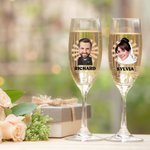 Personalized Waterproof Temporary Face Photo Tattoo Stickers with Name Set of 6 Bachelorette Party Birthday Wedding Favors Gift for Women Men