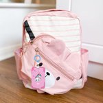 Portacarte con moschettone personalizzato con nome e motivo del monster unicorno animale compleanno inizio scuola regalo per bambini e studenti