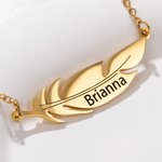 Personalisierte Engelsfeder Halskette mit Namen Gedenkschmuck Sympathie sentimentales Geschenk für Frauen Verlust eines geliebten Menschen