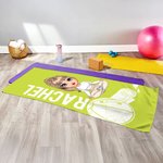Personalized Cartoon Yoga  Character Oversized Quick Dry Beach Towel with Name Summer Essentials Beach Party Birthday Gift for Yoga Lovers Women Girls