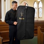 Gepersonaliseerd kruis geloof ontwerp Oxford waterdicht opknoping kleding tas met handvat en naam verjaardag kerstcadeau voor Pastor Geestelijke christelijke