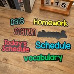 Personalized Multicolor Text Whiteboard Magnetic Label Classroom Interactive Teaching Tool Teacher's Day Back to School Gift for Teachers